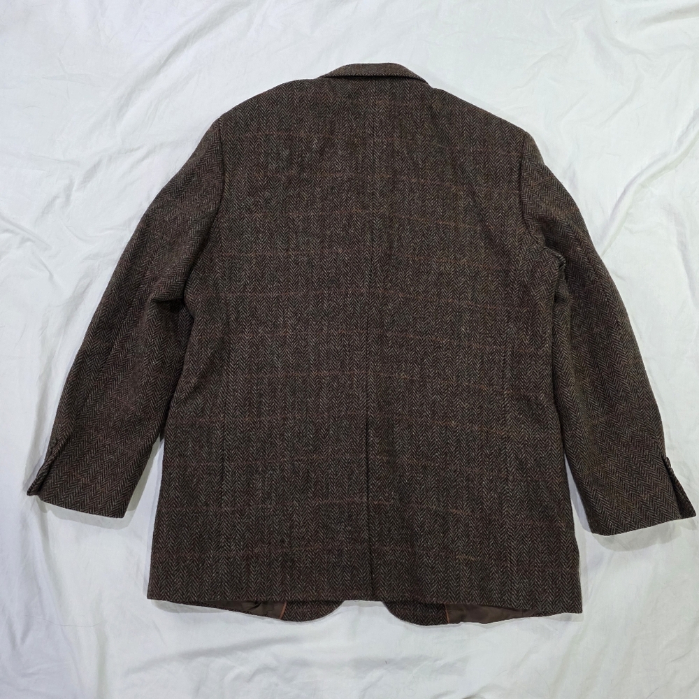 Brooks Brothers 1818 HARRIS TWEED Wool Madison Fit Multi Plaid Sports Coat. 45L - Picture 5 of 14